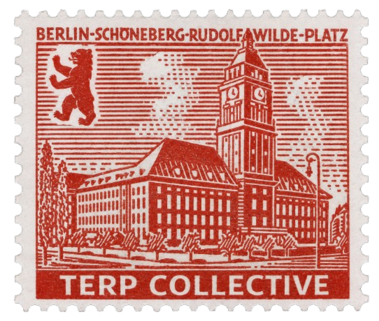 Terp Collective — Berlin-Schöneberg Rudolf-Wilde-Platz stamp